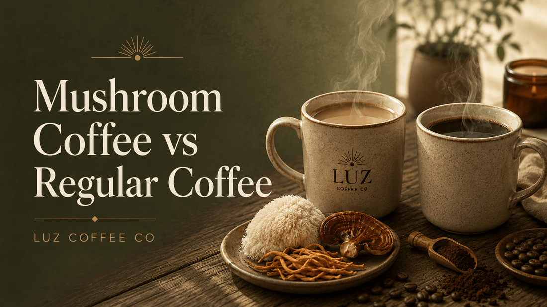 Mushroom Coffee vs Regular Coffee: What’s the Difference? - Luz Coffee Co