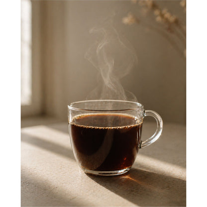 Medium roast Colombian coffee with dark chocolate notes