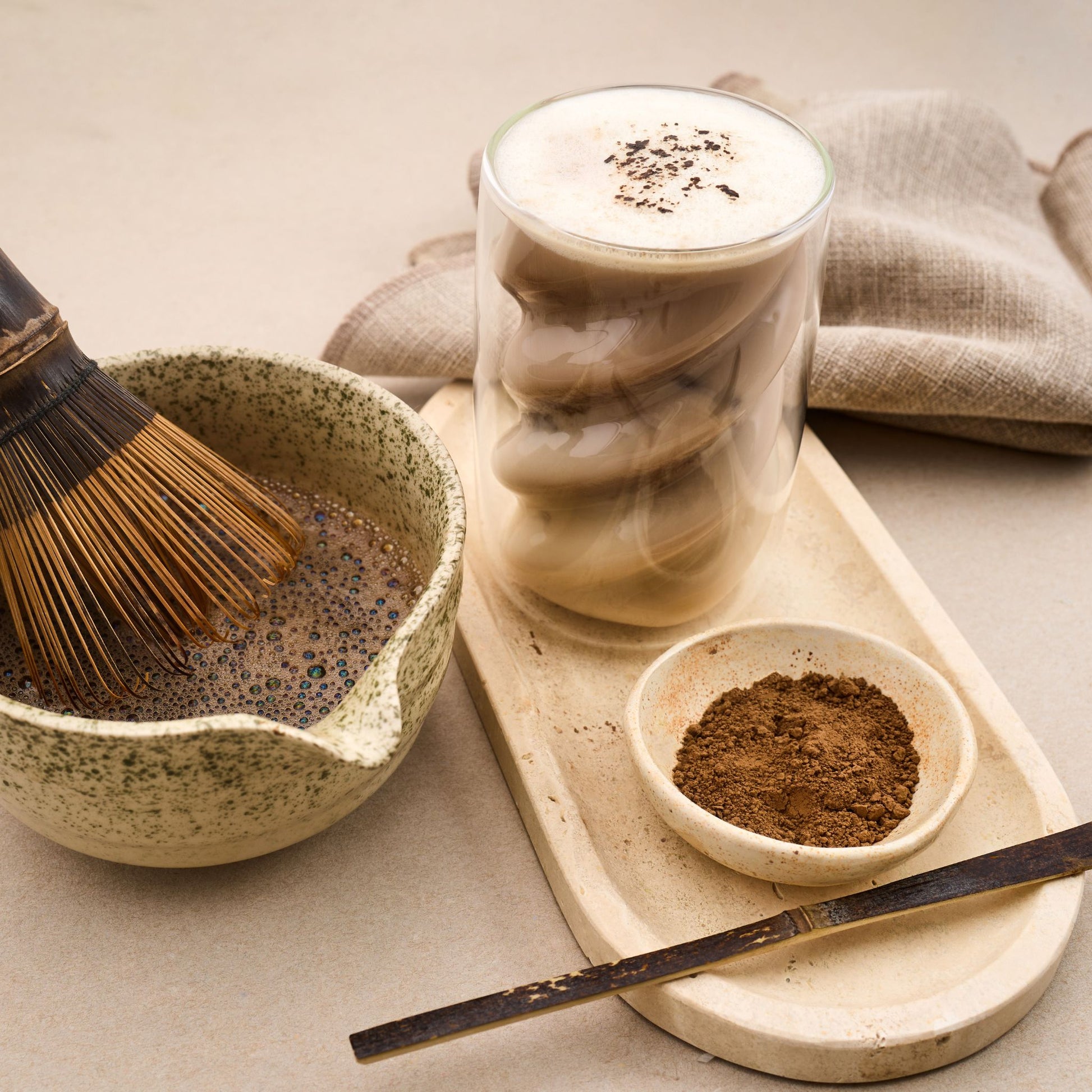 Hojicha With Mushrooms | Luz Coffee Co - Luz Coffee Co