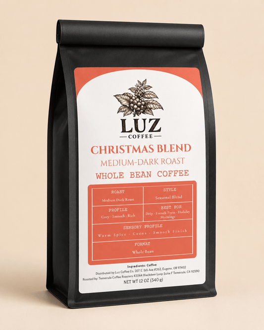 Christmas Blend Coffee | Medium - Dark Roast - Luz Coffee Co