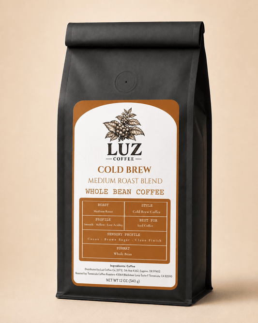 Cold Brew Coffee | Medium Roast - Luz Coffee Co