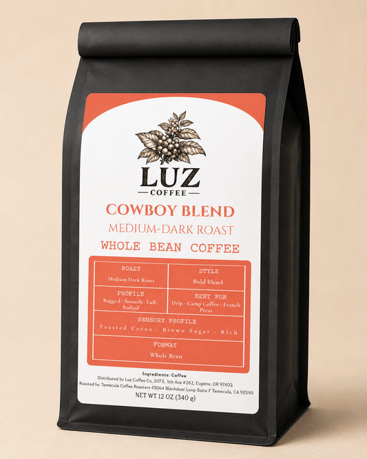 Cowboy Blend Coffee | Medium - Dark Roast - Luz Coffee Co