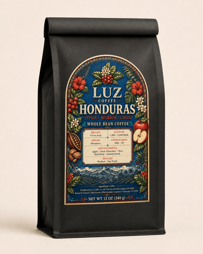 Honduras Single Origin Coffee | Medium - Dark Roast - Luz Coffee Co