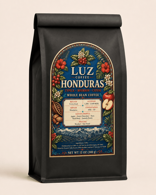 Honduras Single Origin Coffee | Medium - Dark Roast - Luz Coffee Co