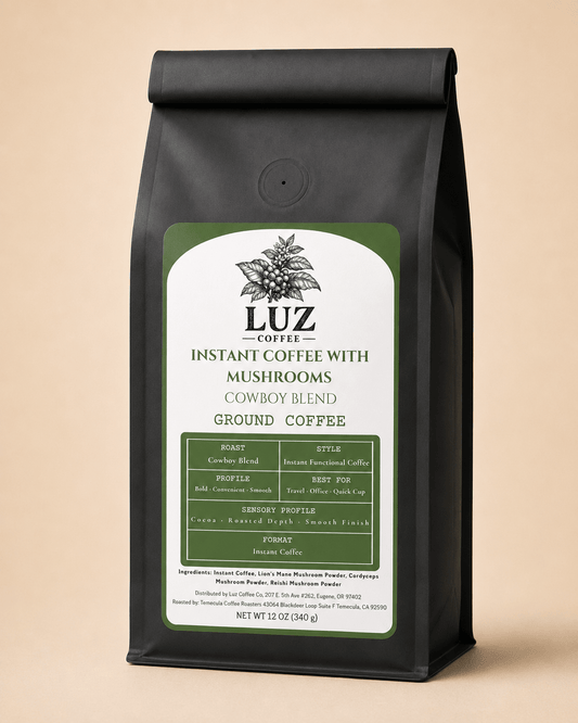 Instant Coffee With Mushrooms | Luz Coffee Co - Luz Coffee Co
