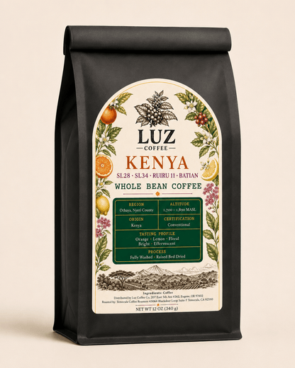 Kenya Single Origin Coffee | Medium - Light Roast - Luz Coffee Co