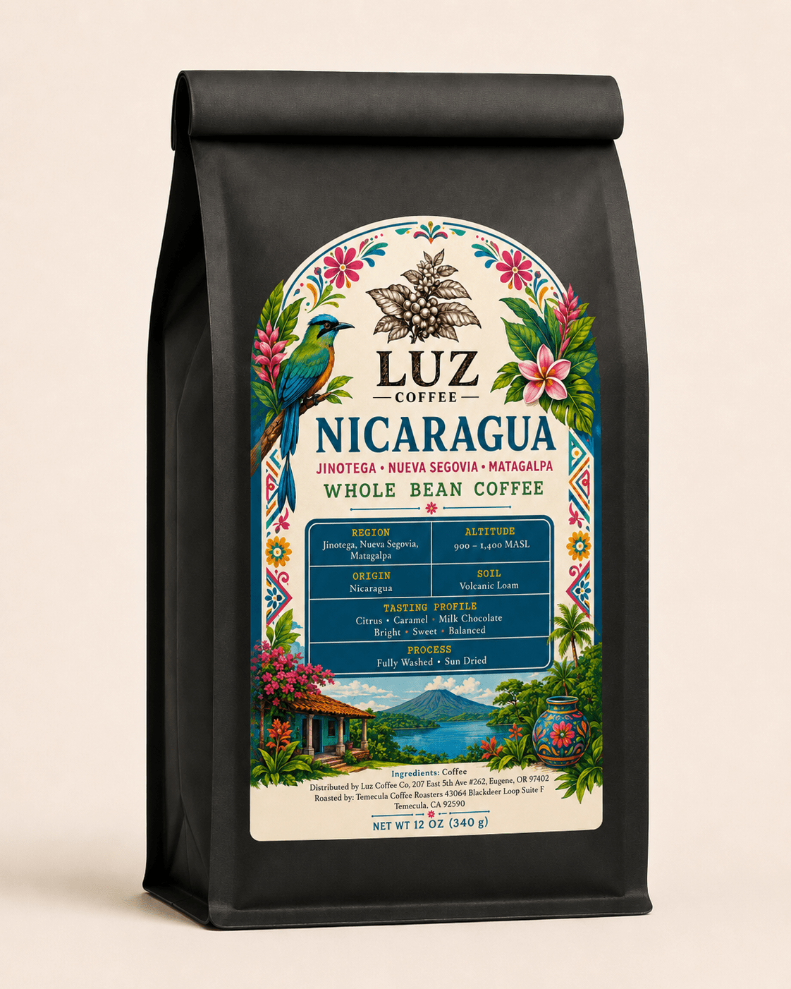 Nicaragua Single Origin Coffee | Medium Roast - Luz Coffee Co