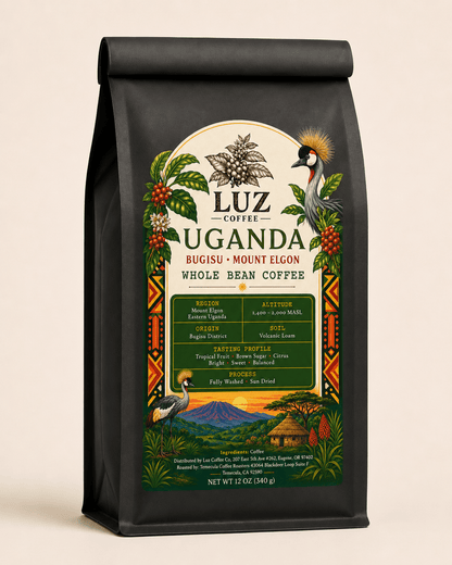 Uganda Single Origin Coffee | Medium - Dark Roast - Luz Coffee Co